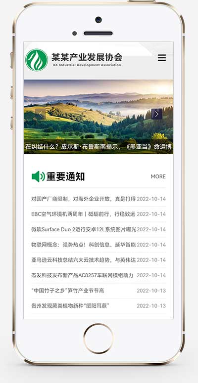 (自適應手機端)綠色pbootcms產業(yè)發(fā)展協(xié)會網站模板 協(xié)會網站源碼下載