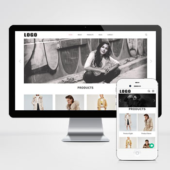 (自適應手機端)響應式服裝服飾外貿企業網站模板