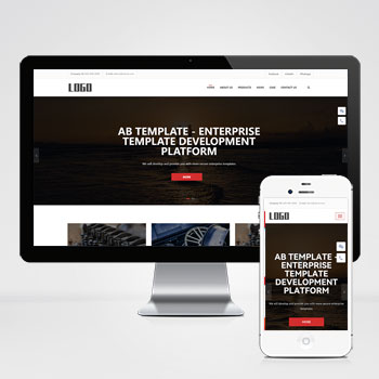  (自適應手機版)響應式五金外貿英文網站模板