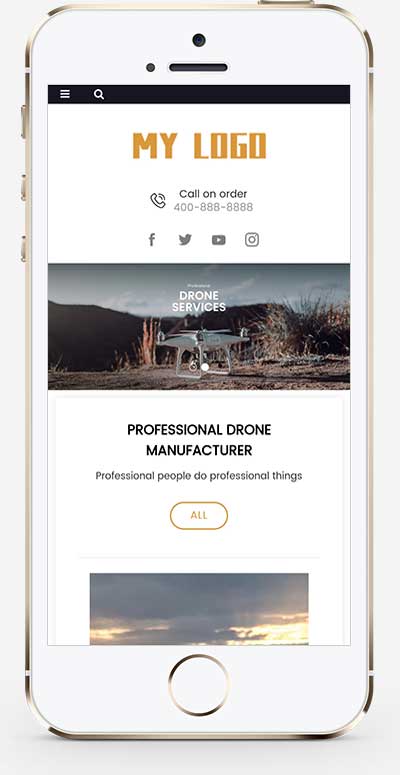 (自適應手機端)無人機英文外貿企業pbootcms網站模板 (自適應手機端)無人機英文外貿企業pbootcms網站模板