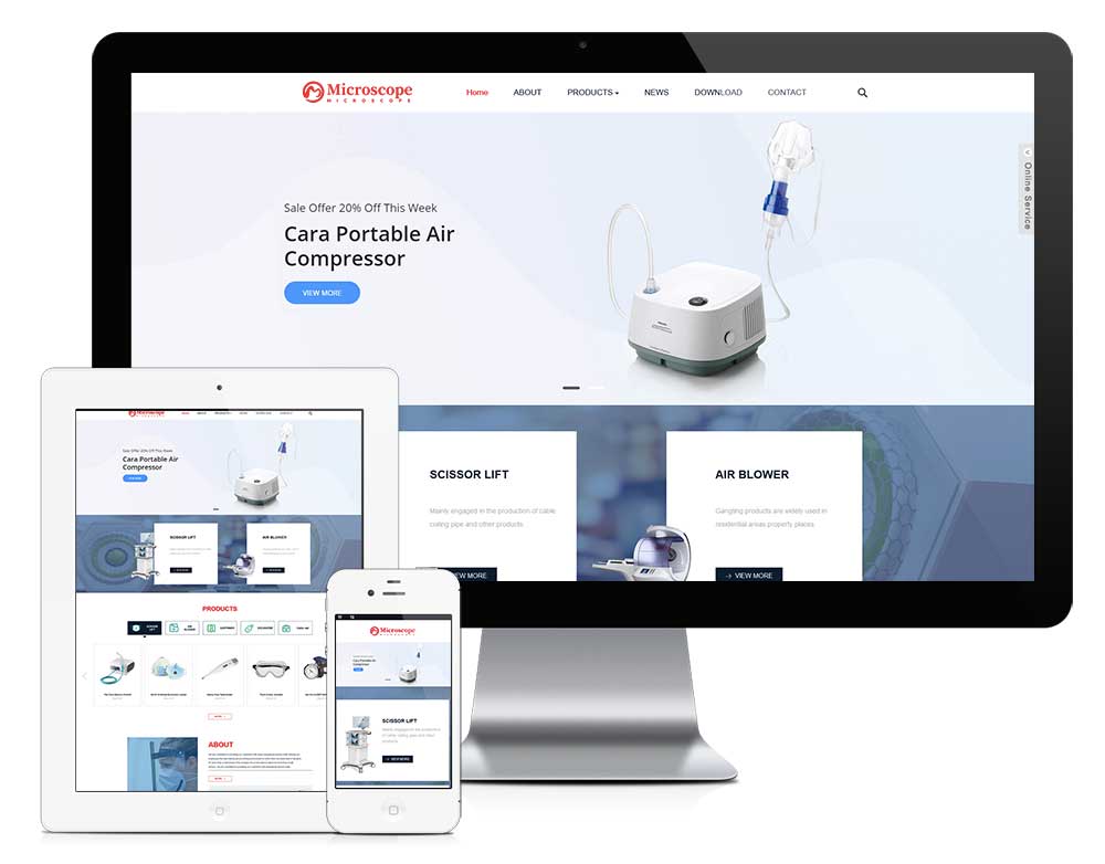 響應式醫(yī)療器械外貿(mào)企業(yè)網(wǎng)站模板(圖1) 1.jpg