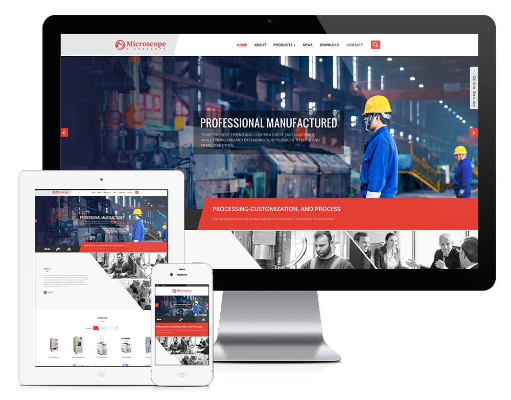 響應式科學儀器儀表設備外貿企業網站模板(圖1) 1.jpg