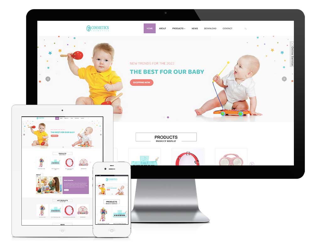 響應式兒童用品玩具外貿企業網站模板(圖1) 1.jpg