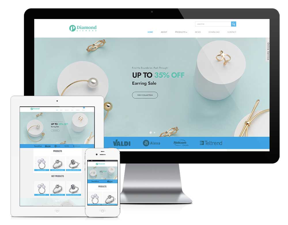 響應式珠寶首飾外貿企業網站模板(圖1) 1.jpg