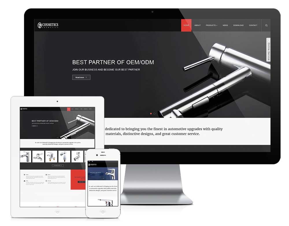 響應式衛浴水龍頭外貿企業網站模板(圖1) 1.jpg